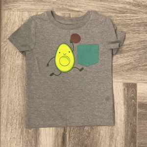 Boys avocado basketball shirt